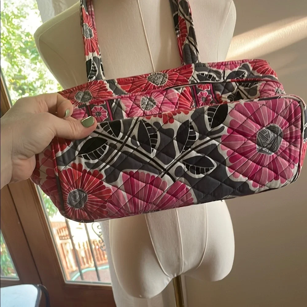 Vera Bradley HTF Cherry Blossom Floral Quilted Tote Bag - Picture 6 of 8